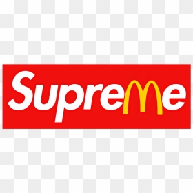 Supreme Sticker T-shirt Hoodie Logo Mcdonalds Clipart - Subscribe Button White Background, HD Png Download - supreme shirt png