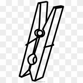 Clothespin Coloring Page - Peg Clipart For Coloring, HD Png Download - clothes pin png