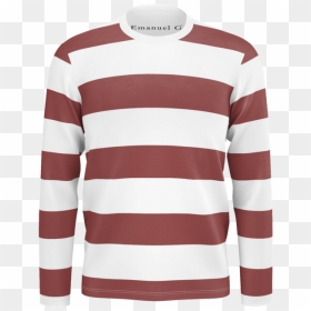 Red Horizontal Stripes - Long-sleeved T-shirt, HD Png Download - horizontal stripes png