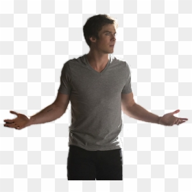 Damon Salvatore Standing, HD Png Download - damon salvatore png