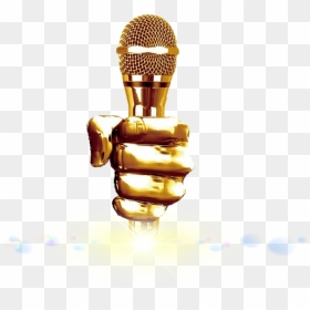 #freetoedit#eemput #music #voice#microphone #gold - Singing, HD Png Download - gold microphone png