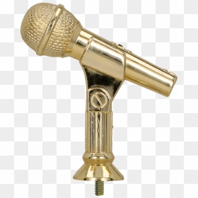 Microphone, HD Png Download - gold microphone png