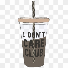 Coffee Ice Icecoffee Glass Idontcare Freetoedit, HD Png Download - glass cup png