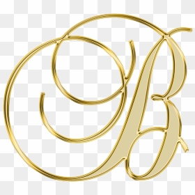 B Gold Letter Png , Png Download - Golden Letter B Png, Transparent Png - gold letters png