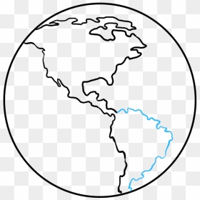 How To Draw Earth - Draw The Earth Clipart, HD Png Download - earth drawing png
