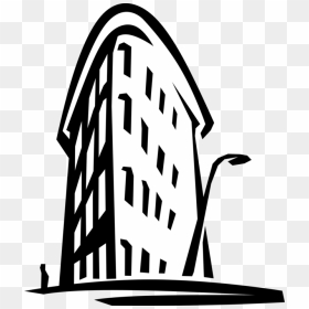 Vector Illustration Of Flatiron Building Ground-breaking - Apartment Building, HD Png Download - flat iron png