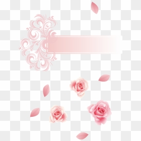 #label #decoration #pink #pedals #page #edge - Vector Art, HD Png Download - rose pedals png