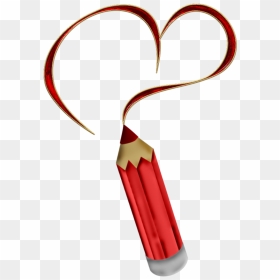 Transparent Red Crayon Clipart - Crayon In Love Clipart, HD Png Download - red crayon png
