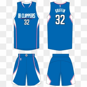 Blue Jersey Concept - La Clippers Short And Jersey, HD Png Download - blake griffin png