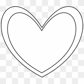 Transparent Black Heart Outline Png - Heart, Png Download - black heart clipart png