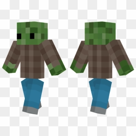 Black Armor Minecraft Skin, HD Png Download - minecraft zombie png