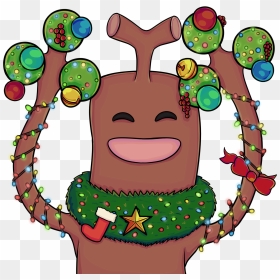 Sudowoodo With Christmas Decorations - Cartoon, HD Png Download - sudowoodo png