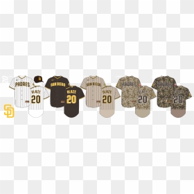 San Diego Padres Uniforms Evolutions, HD Png Download - san diego padres logo png