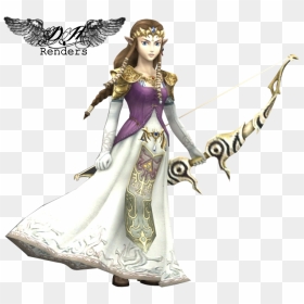 Princess Zelda Bow And Arrow , Png Download - Princess Zelda Light Arrows, Transparent Png - princess zelda png