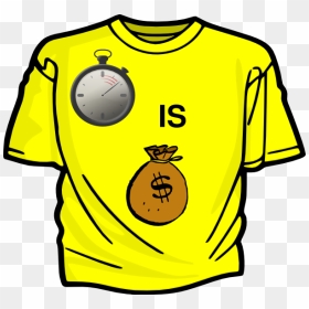 Time Is Money Svg Clip Arts - T Shirt Clipart Transparent, HD Png Download - money clip art png