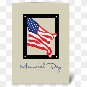 Happy Memorial Day, American Flag, Tan Greeting Card - Labor Day Thank You, HD Png Download - happy memorial day png