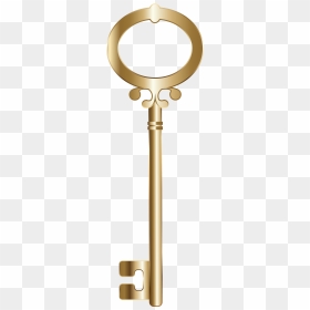 Gold Key Png - Clip Art Gold Key Transparent Background, Png Download - gold key png