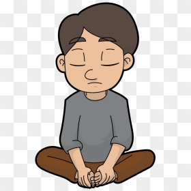Cartoon Man Finding Inner Peace - Cartoon Person In Peace, HD Png Download - travis touchdown png