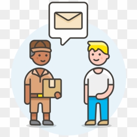 Postman Receive Letter Icon, HD Png Download - letter icon png