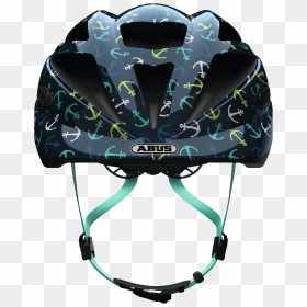 1 Blue Anchor Front View - Abus Hubble 1.1 Bicycle Helmet, HD Png Download - blue anchor png