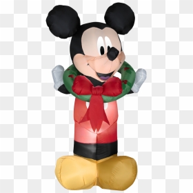 Christmas Mickey Mouse Png Clipart Background - Mickey Mouse Christmas Inflatable Lowes, Transparent Png - mouse.png
