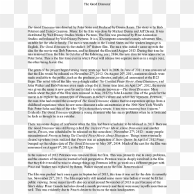 Document, HD Png Download - good dinosaur png