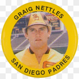 Graig Nettles San Diego Padres Sports Button Museum - Emblem, HD Png Download - san diego padres logo png