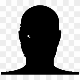 Silhouette Tete Homme Chauve, HD Png Download - human head png