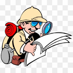 Vector Illustration Of Male Safari Adventurer Carefully - Explore Clipart, HD Png Download - adventurer png
