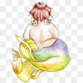 The Fat Mermaid Logo Website - Illustration, HD Png Download - little mermaid logo png