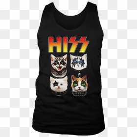 Hiss Cat Shirt Kiss Band - Kiss Hiss Cat Shirt, HD Png Download - kiss band png