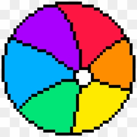 Rainbow Beach Ball - Terraria King Slime Pixel Art, HD Png Download - beach ball clipart png
