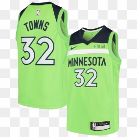 Green Karl Anthony Towns Jersey, HD Png Download - karl anthony towns png