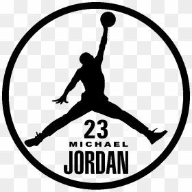 Sticker Silhouette Michael Jordan - Michael Jordan Png Logo, Transparent Png - michael jordan dunk png