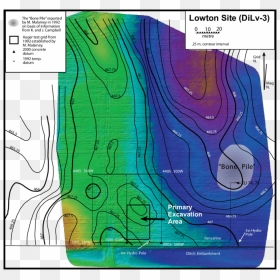 Digital Elevation Model Of The Lowton Site Derived - Atlas, HD Png Download - bone pile png