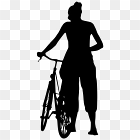 Cyclist Silhouette Png, Transparent Png - bike silhouette png