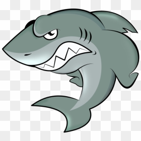 Shark Cartoon Royalty-free - Shark Clip Art Cartoon, HD Png Download - cartoon shark png