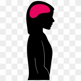 Woman Head Brain Clipart, HD Png Download - human head png