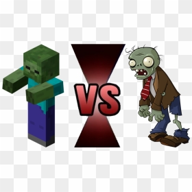 Plants V Zombies K Nex, Hd Png Download - Plants Vs Zombies 1 Zombie, Transparent Png - minecraft zombie png