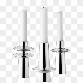 Georg Jensen Candle Holders 3 Pc, HD Png Download - candelabra png