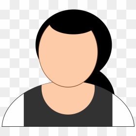 Vector Drawing Of Woman Avatar With Blank Face - Gambar Muka Kartun Kosong, HD Png Download - blank face png