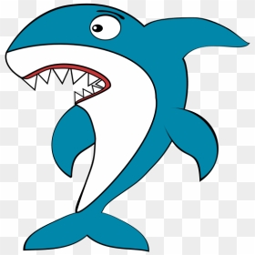 Shark Cartoon - Shark Clip Art, HD Png Download - cartoon shark png