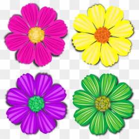 Chrysanths,flower,garden Cosmos - Chrysanthemum Cartoon Clipart, HD Png Download - flower garden png
