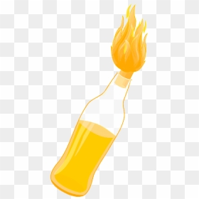 Fancy, Bottle, Fire, Bomb, Cocktail, Arms, Molotov - Illustration, HD Png Download - molotov cocktail png