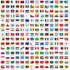 Transparent World Flags Clipart - All Country National Flag, HD Png Download - world flags png