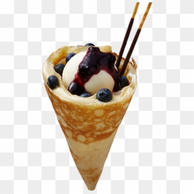 Eight Turn Crepe Sweet - Pancake Ice Cream Cone, HD Png Download - crepe png