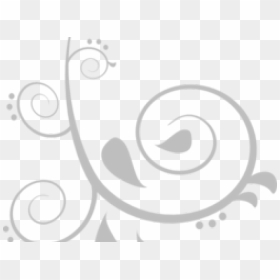 Silver Swirls Art Png, Transparent Png - swirl clipart png