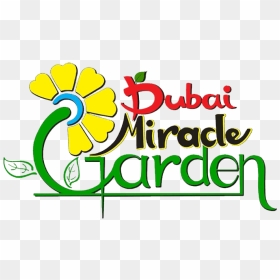 Official Logo Of Dubai Miracle Garden - Dubai Miracle Garden Logo, HD Png Download - flower garden png