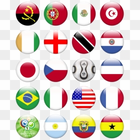 Flags World Icon Png , Png Download - World Cup Flag Icons, Transparent Png - world flags png