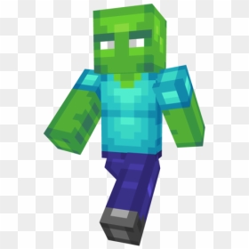 Fictional Character, HD Png Download - minecraft zombie png